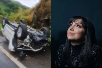 Cantora gospel Eyshila sofre acidente de carro com o marid